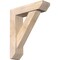 Ekena Millwork Traditional Slat Smooth Bracket w/ Offset Brace, Douglas Fir, 5 1/2"W x 20"D x 24"H BKT0604X20X24TRA06SDF - alternate 1